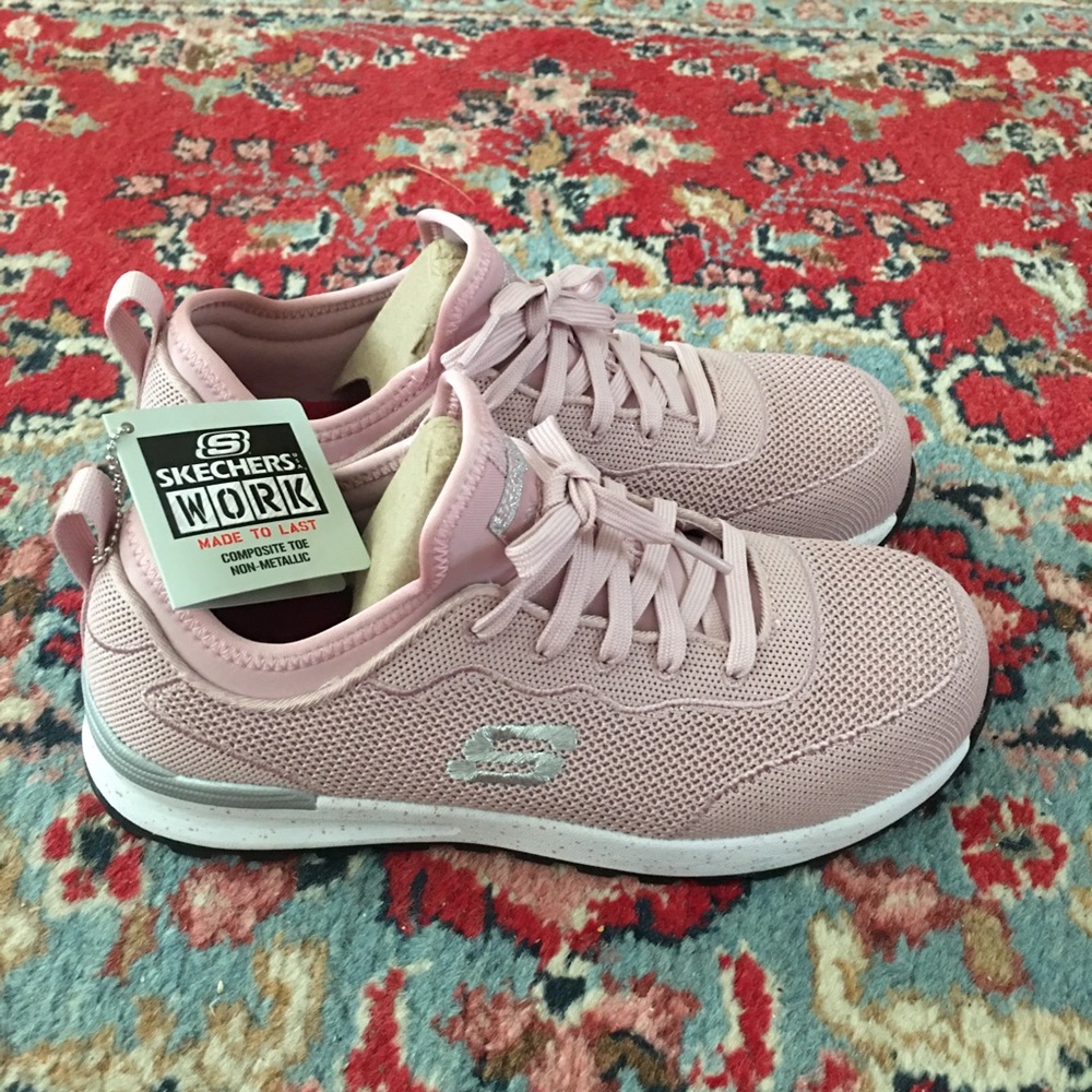 New Skechers Work Comp Toe Bulkin Balran Womens Sneakers 108033 Sz 8 - Picture 1 of 14